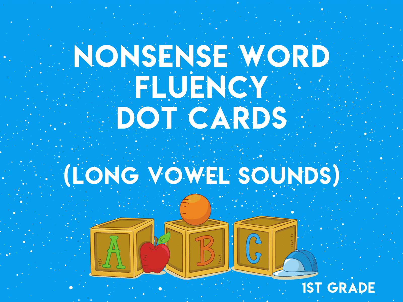 Try this workbook about long vowel sound nonsense words with your first grader to work on their decoding skills.