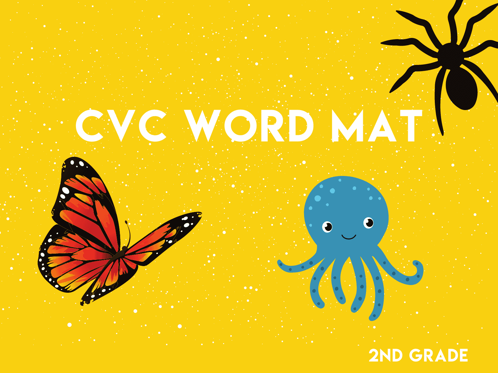 2nd Grade CVC Word Mat | Free second grade worksheet