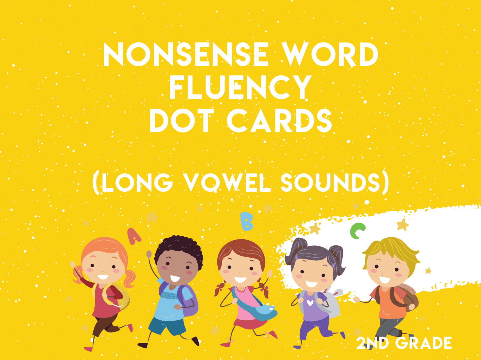 Try these nonsense word dot cards to help your second grade reading students improve decoding skills.