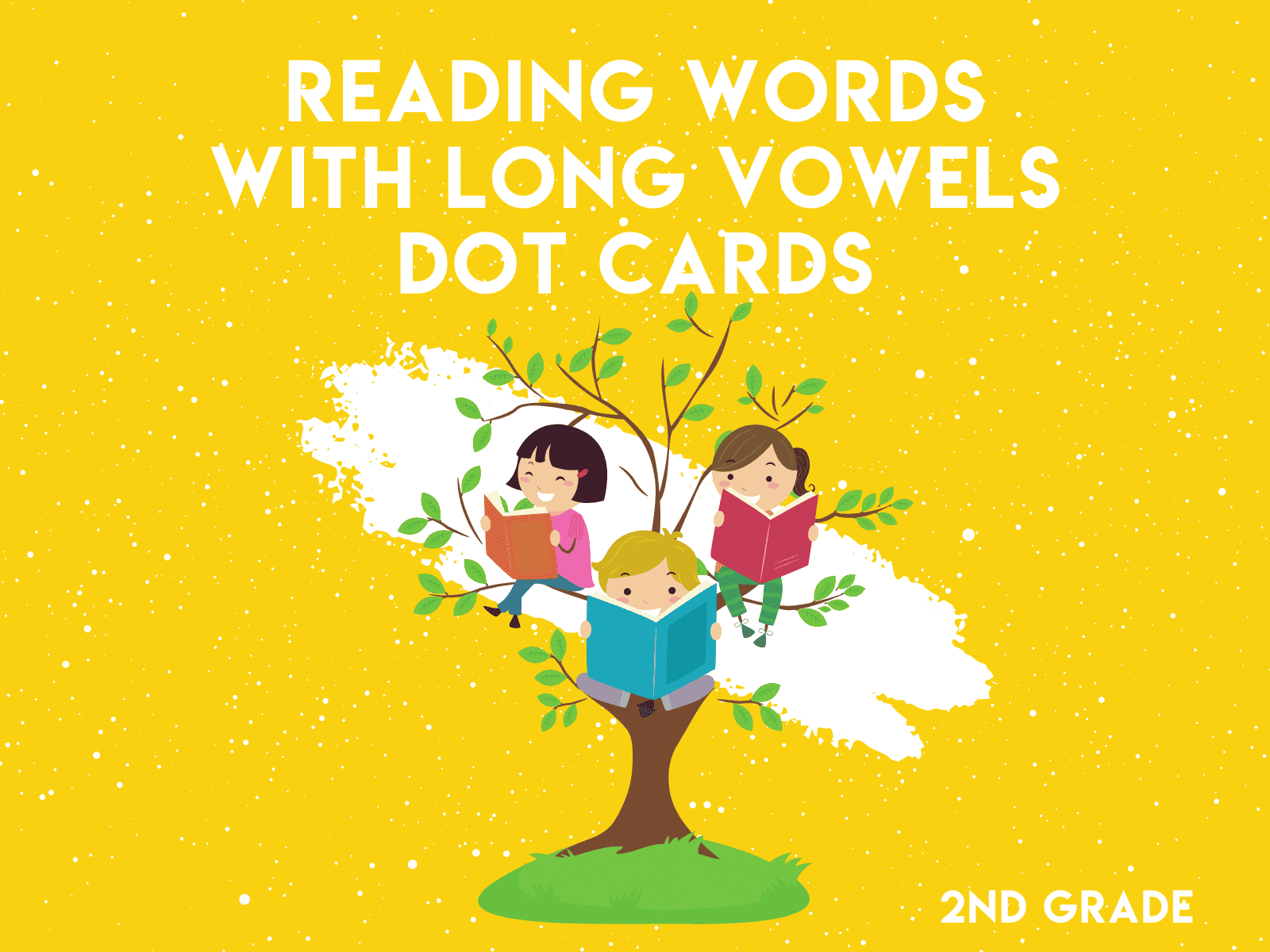 Second grade reading words with long vowels dot cards free online learning resource.