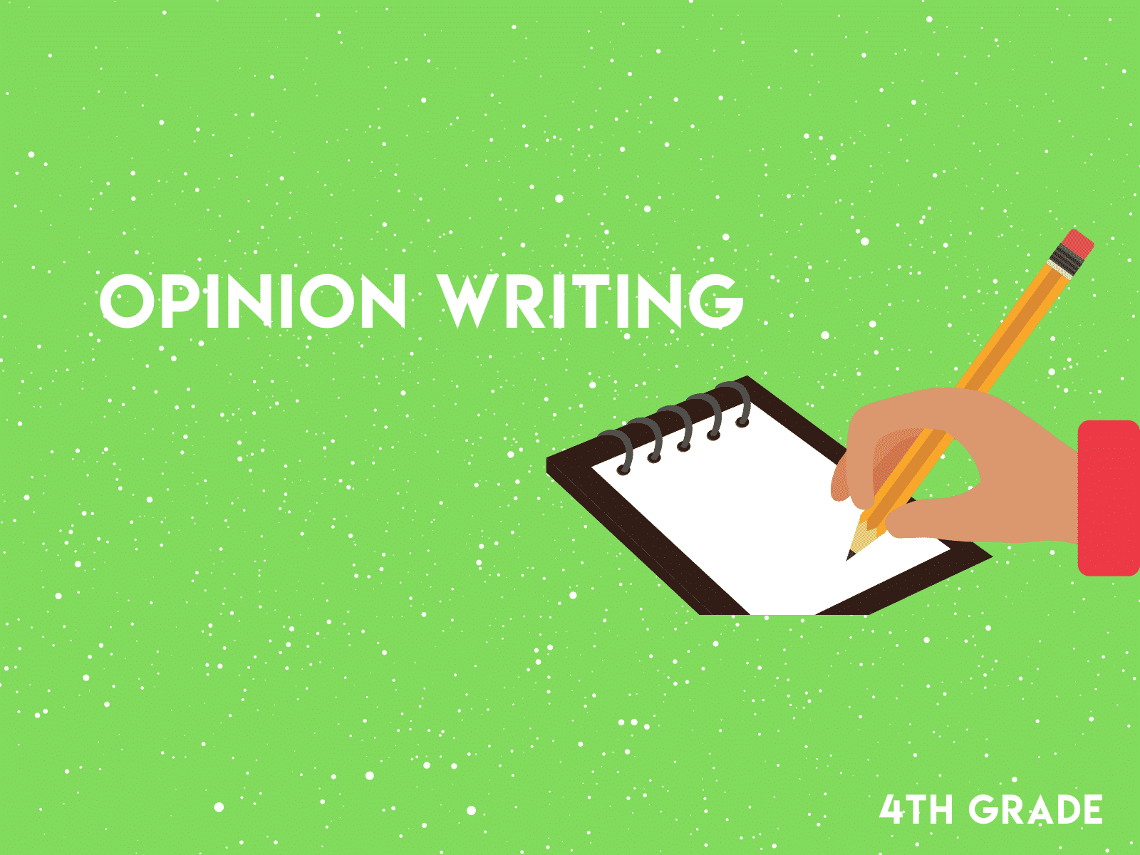 Free packet to guide you through the process of opinion writing | Fourth grade learning workbook