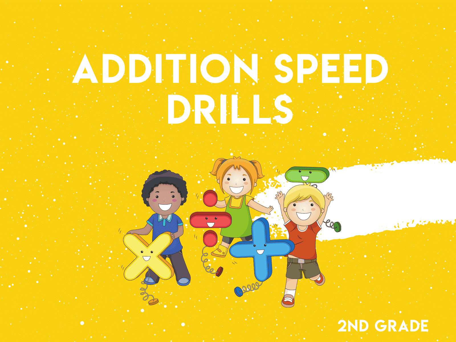 Test your second graders knowledge with these free addition speed drills.