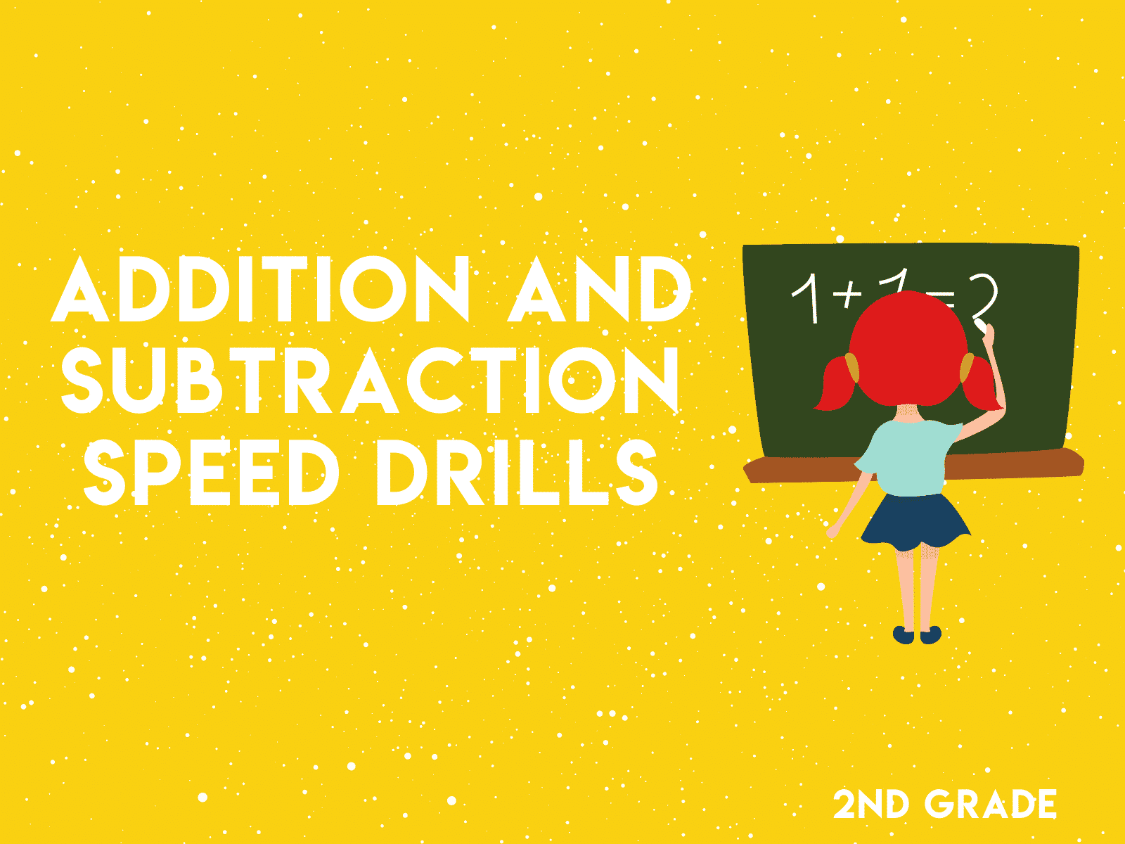 Practice your math fluency and speed with the addition and subtraction speed drills for second graders.