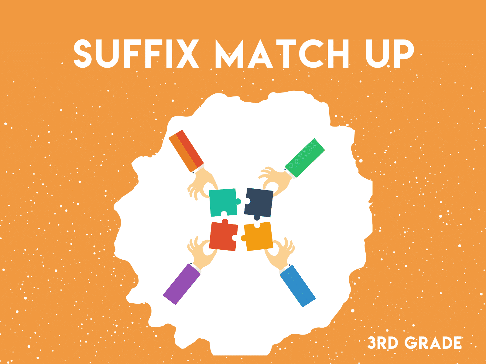 Suffix Match Up | Free downloadable resource for third grade writing
