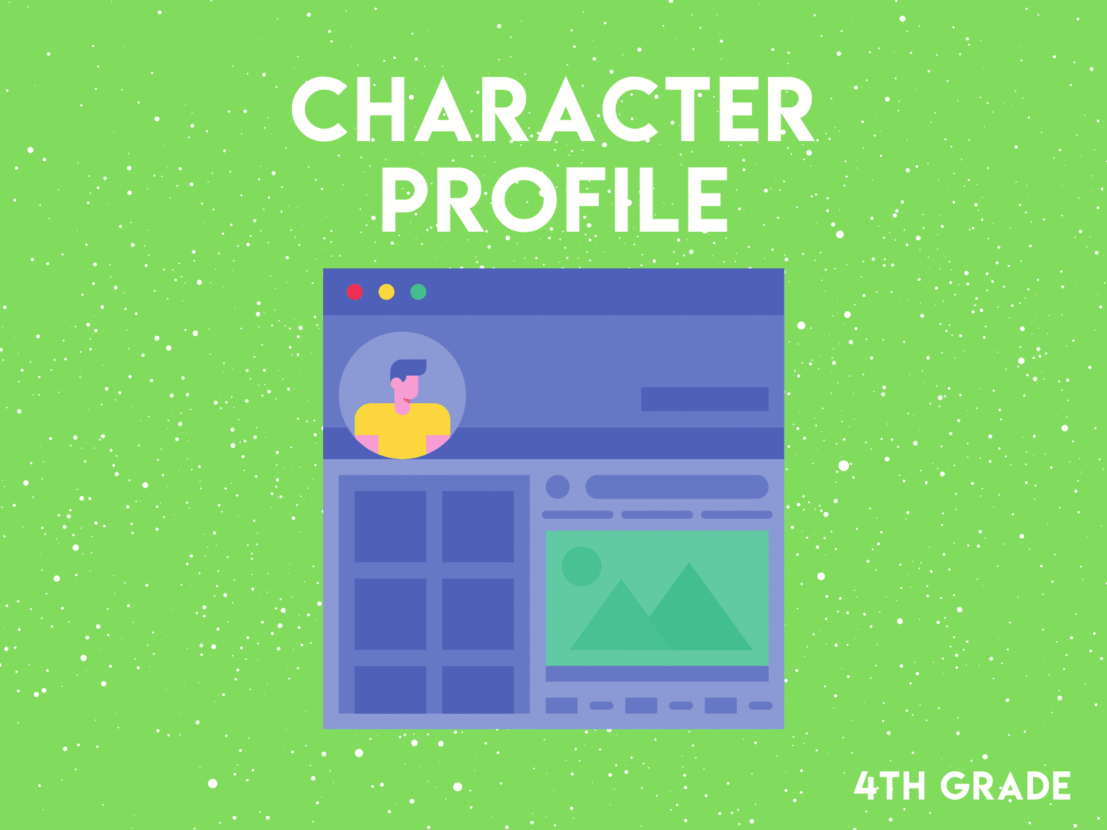 Create a social media profile for the main character in your book | Free reading resource for fourth grade