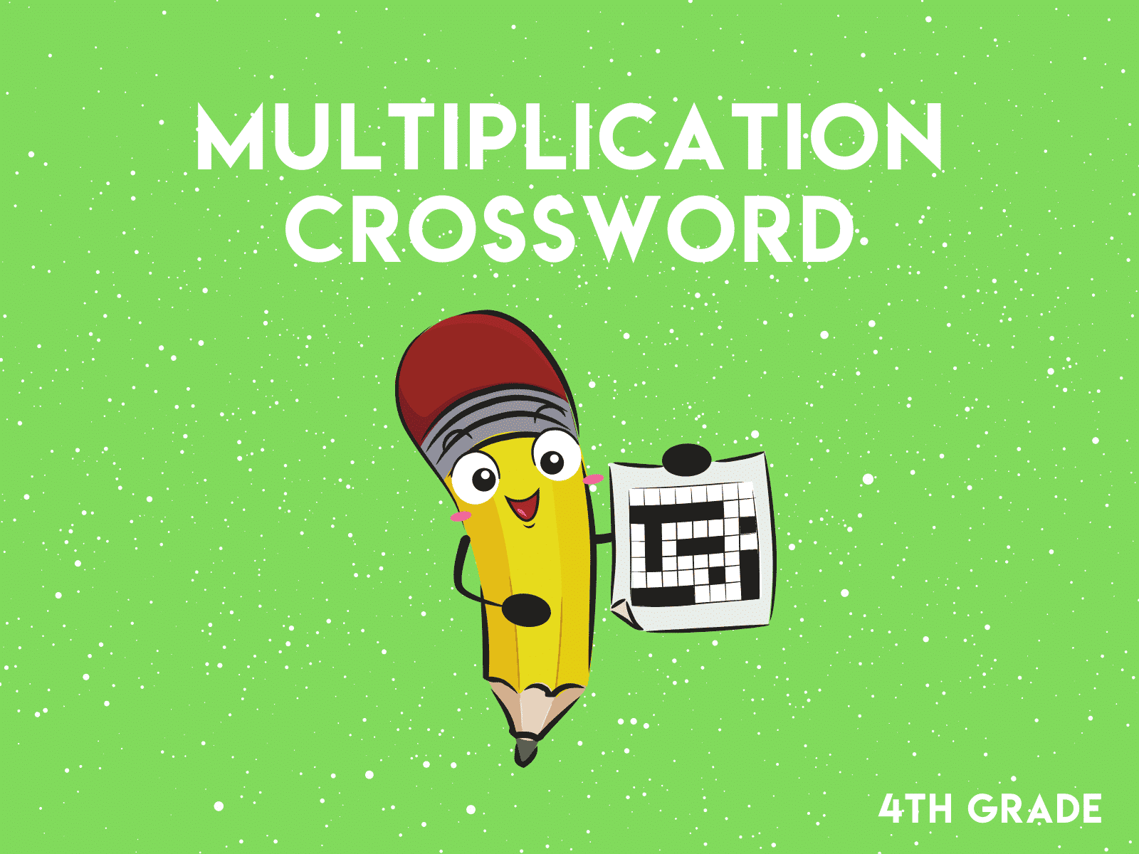 Test your 4th grade multiplication skills with these free crossword puzzles.