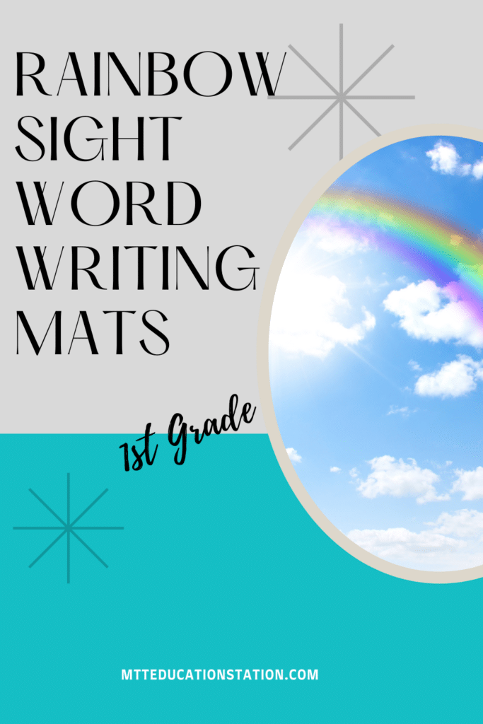Free sight word writing mat for first graders. Download this first grade writing resource today.