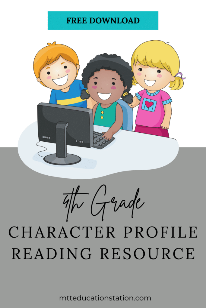 Create a social media profile for the main character in your book with this free reading resource for fourth grade.