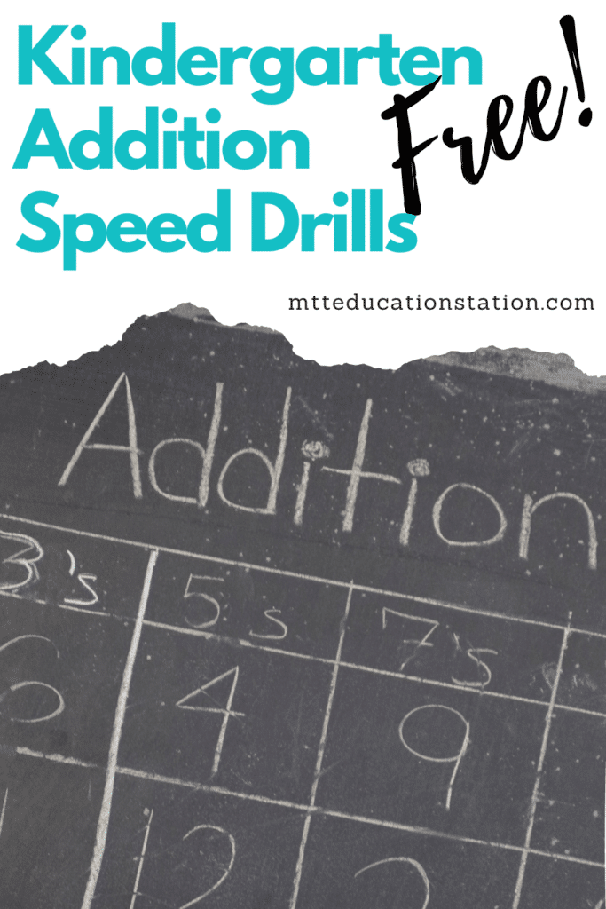 Practice math facts fluency with free kindergarten addition speed drills. Download your learning resource here.