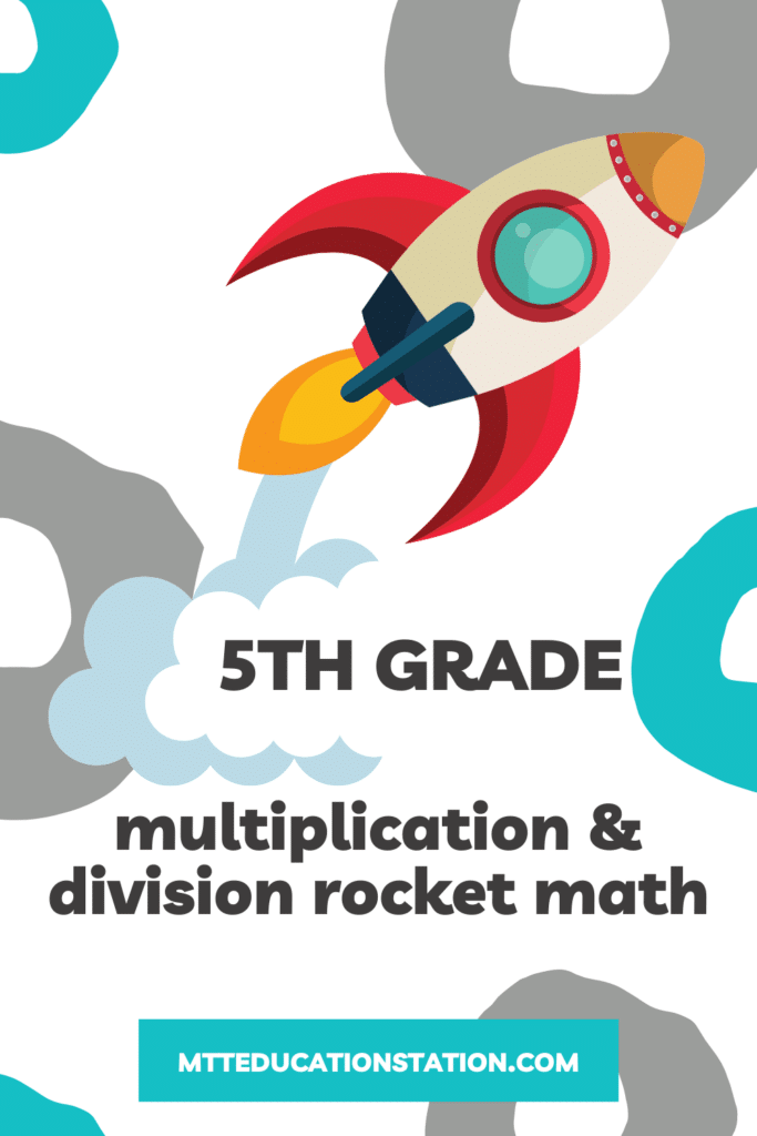 Test your fifth graders multiplication and division knowledge with this fun and challenging rocket math workbook.
