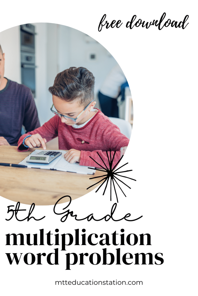 Multiplication word problems are as easy as 1-2-3 with this free math resource for fifth grade students. Download here.