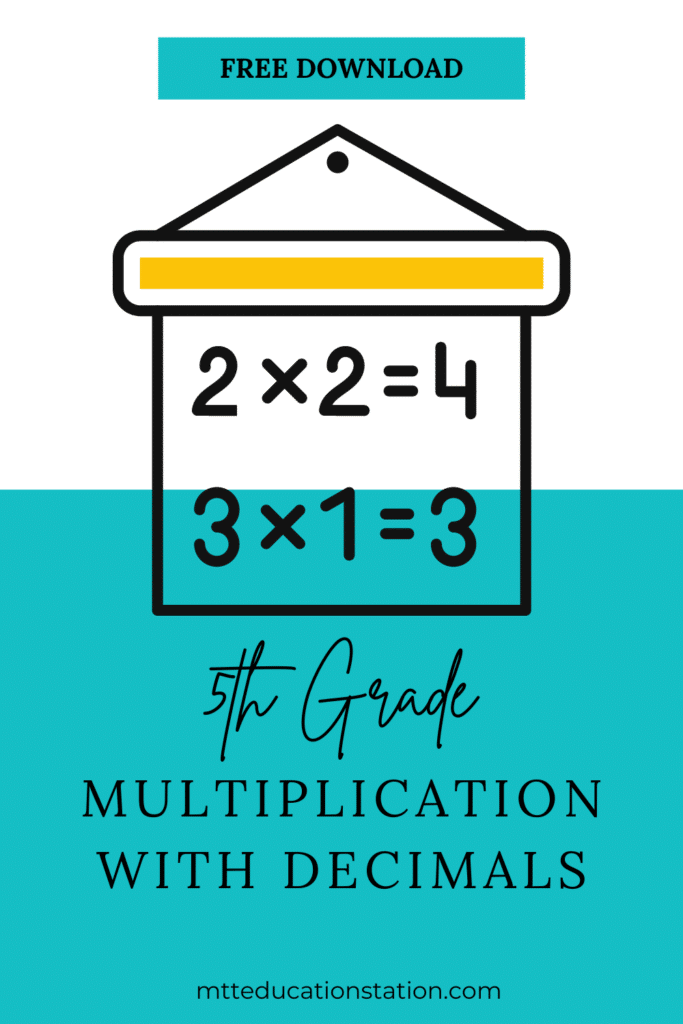 Download this free multiplication with decimals workbook to help improve fifth grade math skills and confidence.