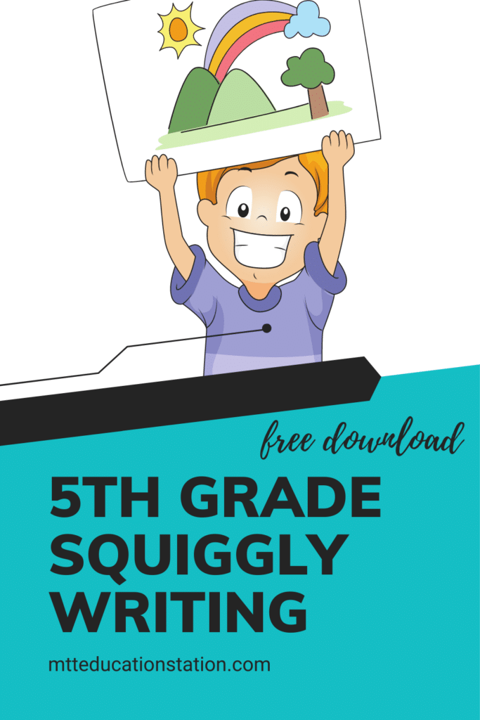 Draw a picture and write a story with this squiggly writing prompt for fifth graders. Download your free learning resource.