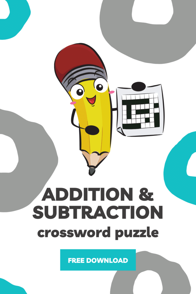 This free crossword puzzle will help elementary students practice their addition and subtraction skills. Download here.