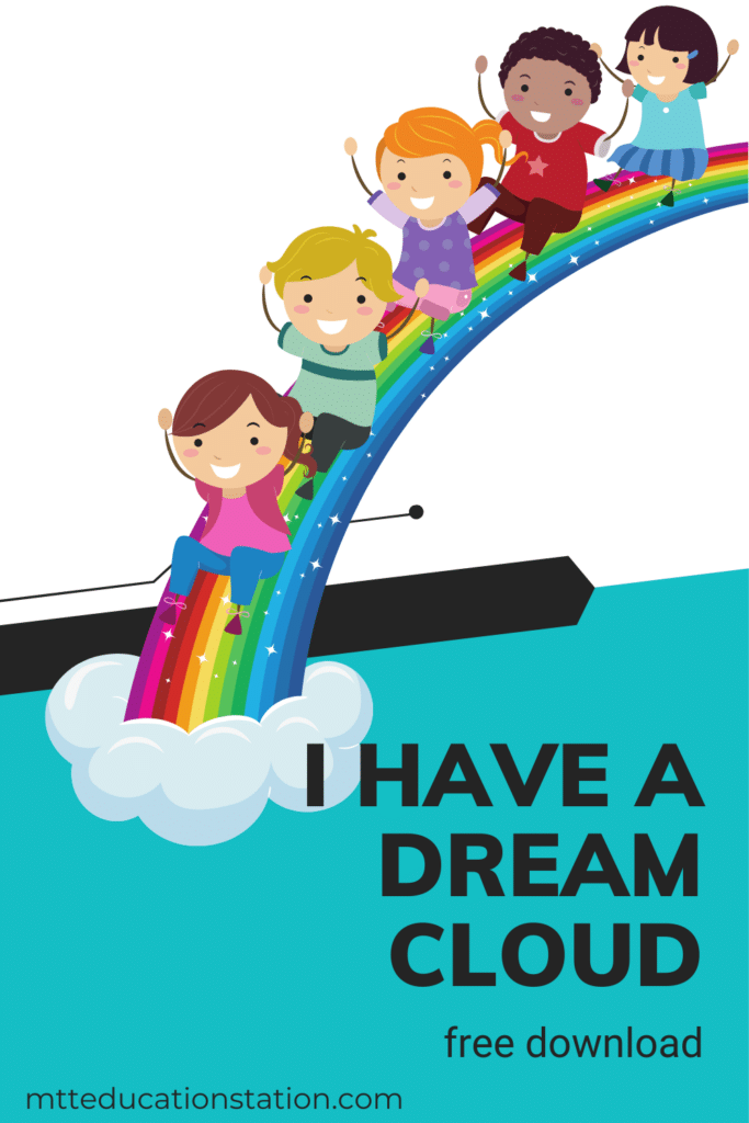 I have a dream cloud learning activity for kids - free download