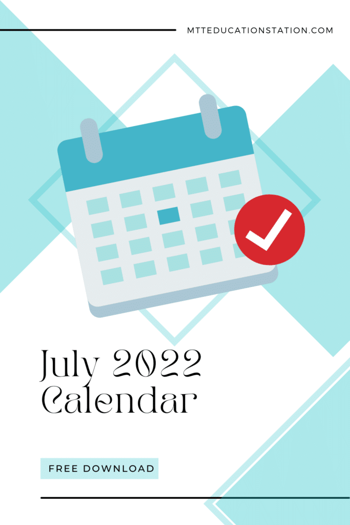 Download your free July 2022 calendar template here.