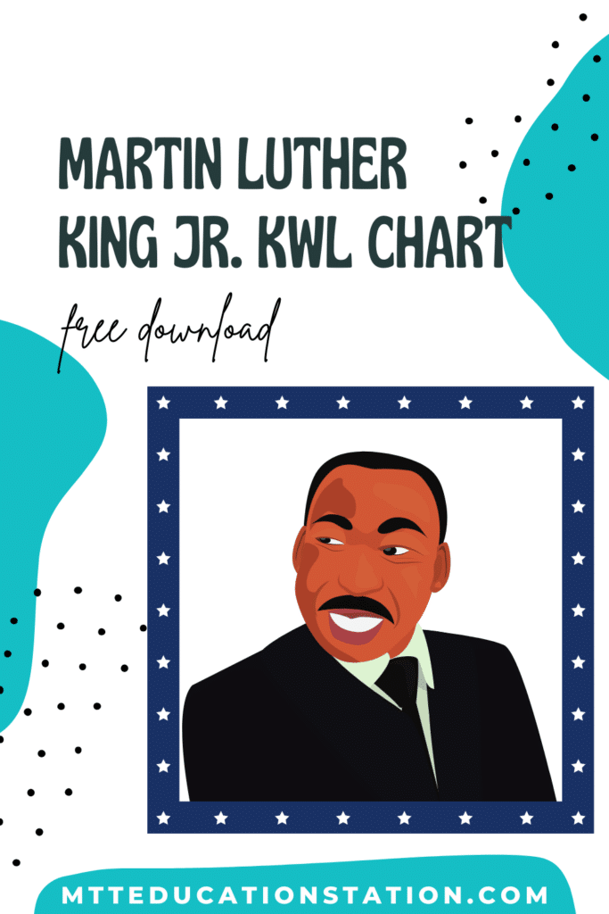 Martin Luther King, Jr. K-W-L chart