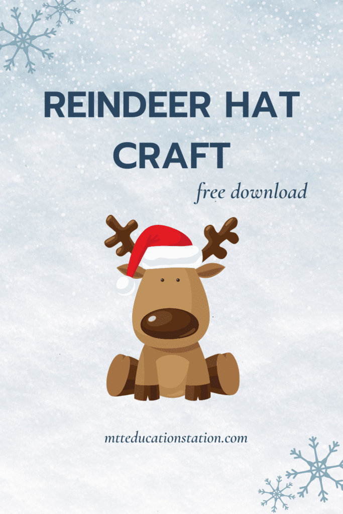 Reindeer hat craft printable