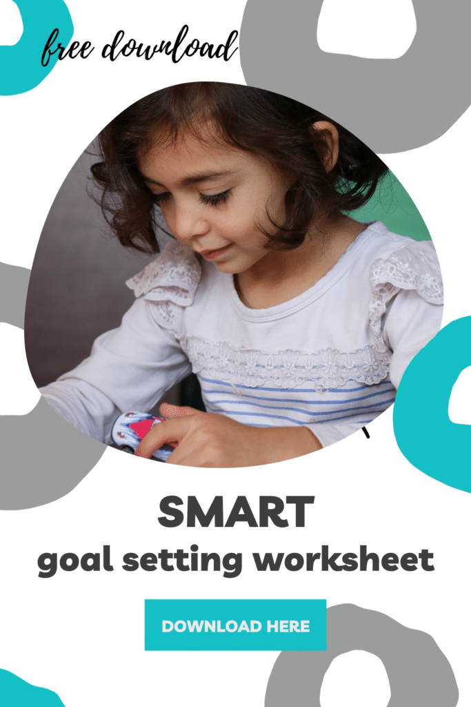 Download this free workbook to help students create and track goals that are Specific, Measureable, Attainable, Relevant, and Time-Bound.