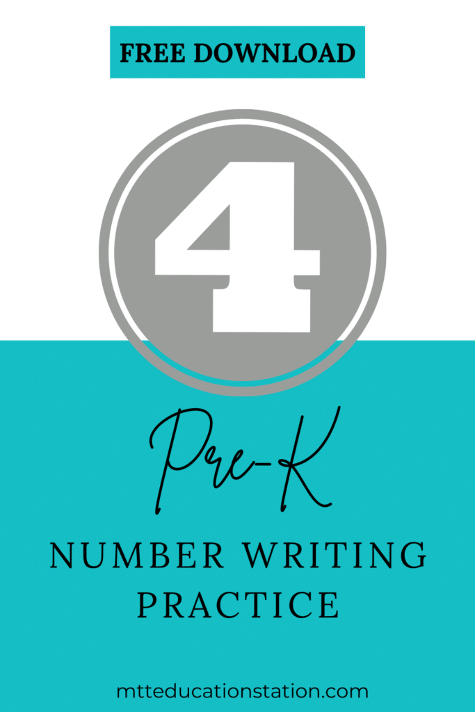 Learn about the number four with this fun activity sheet for pre-k students. Download your free learning resource here.