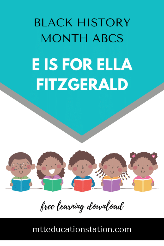 Read about Ella Fitzgerald and answer the questions in our Black History Month ABCs. Download your free learning resource here.