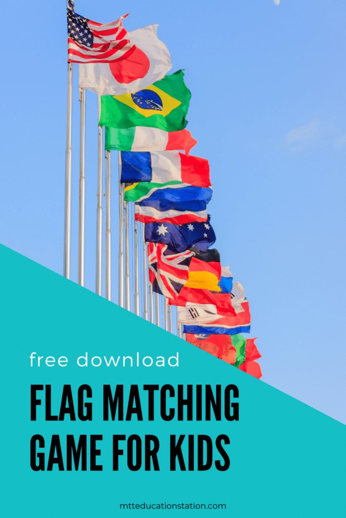 Print out the cards and practice matching the flag with the correct country. Download your free learning resource here.