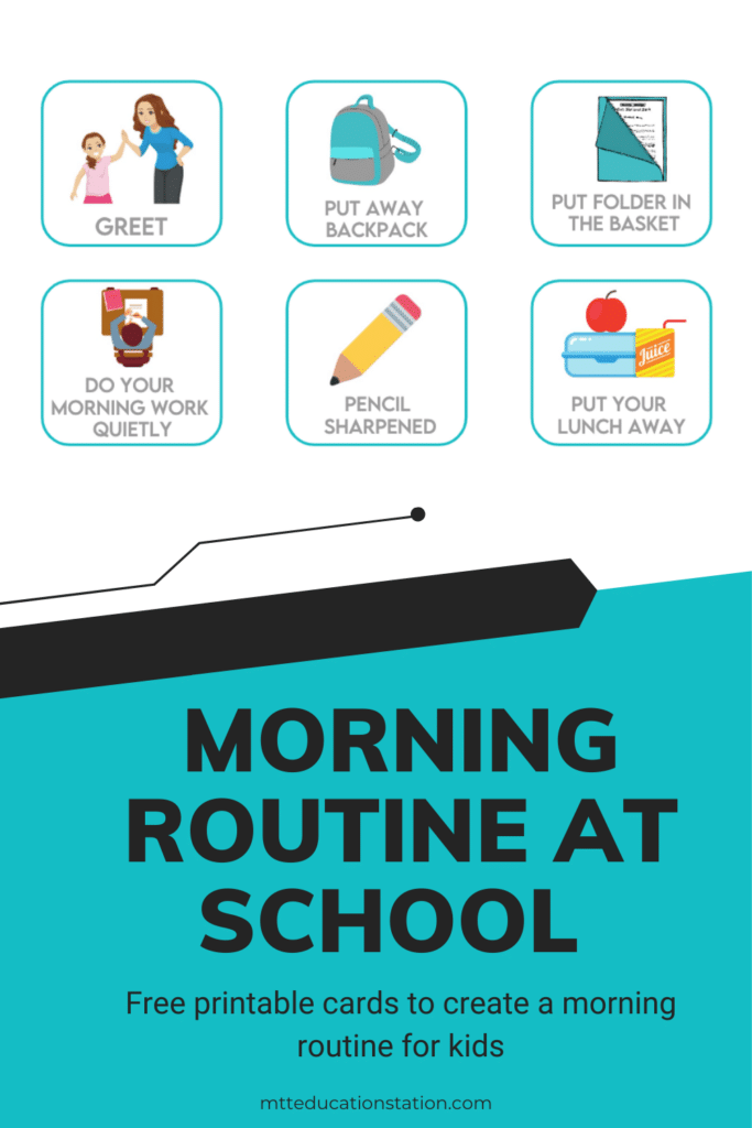 These free, printable morning routine cards and time cards to help your child have successful mornings. Download here.
