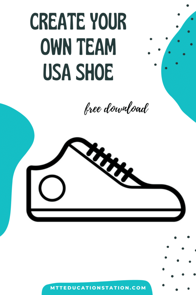 Unleash your child's creativity and use this free template to create your own team USA Olympic shoes. Download here.