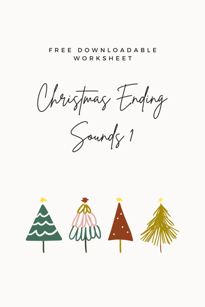 Use this free worksheet to practice the ending sounds of nine Christmas-themed words. Download your learning activity here.