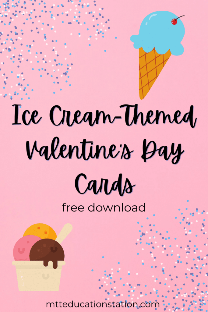 These ice cream-themed Valentine's Day cards are perfect to print out and share with friends and family. Download for free here.