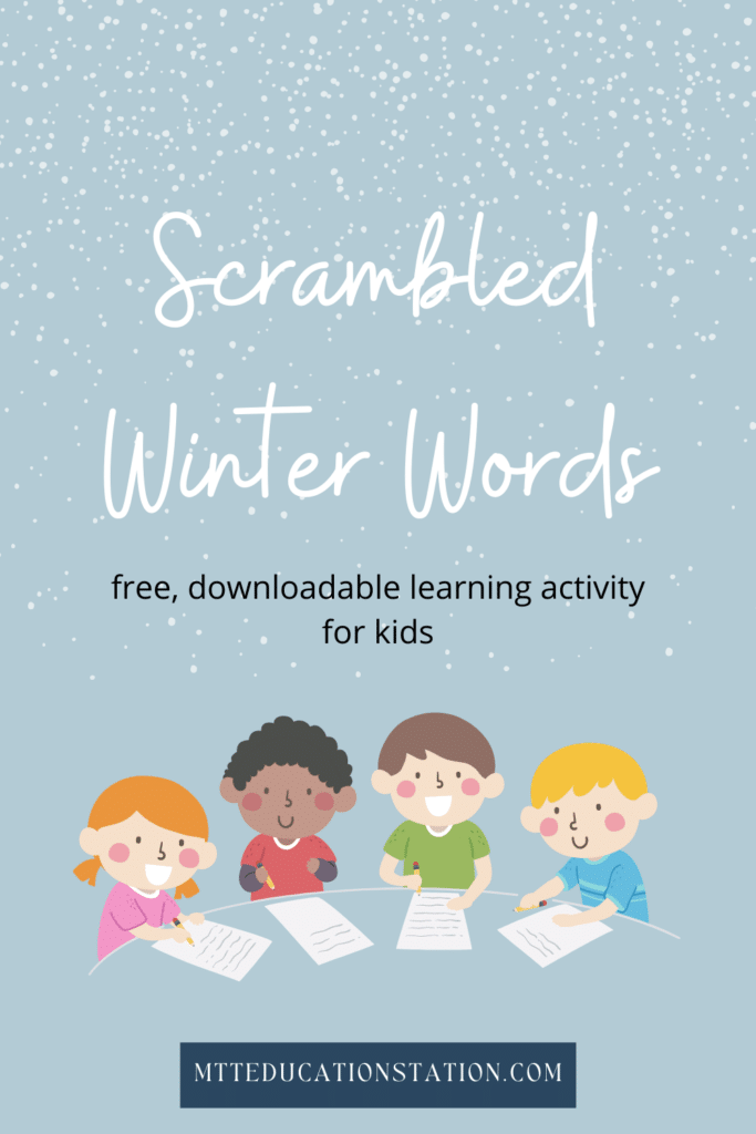 Unscramble these winter-themed words in your free learning resource for kids. Download the activity here.