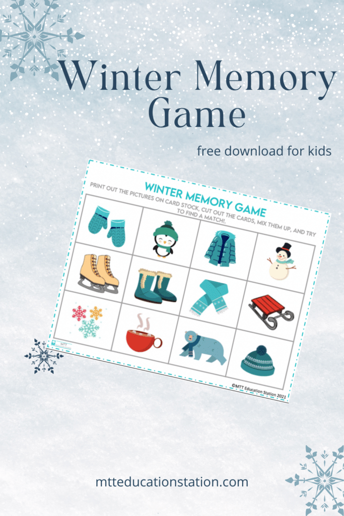 Make learning fun with this winter-themed memory game for kids. Download your free learning resource here.
