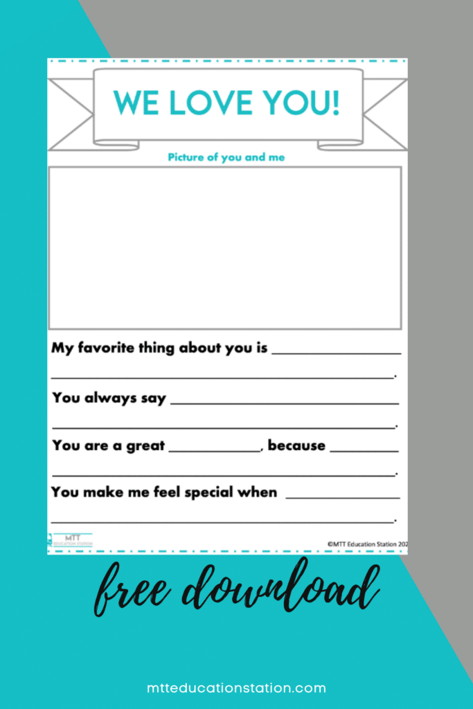 Mother's Day and/or Father's Day note template